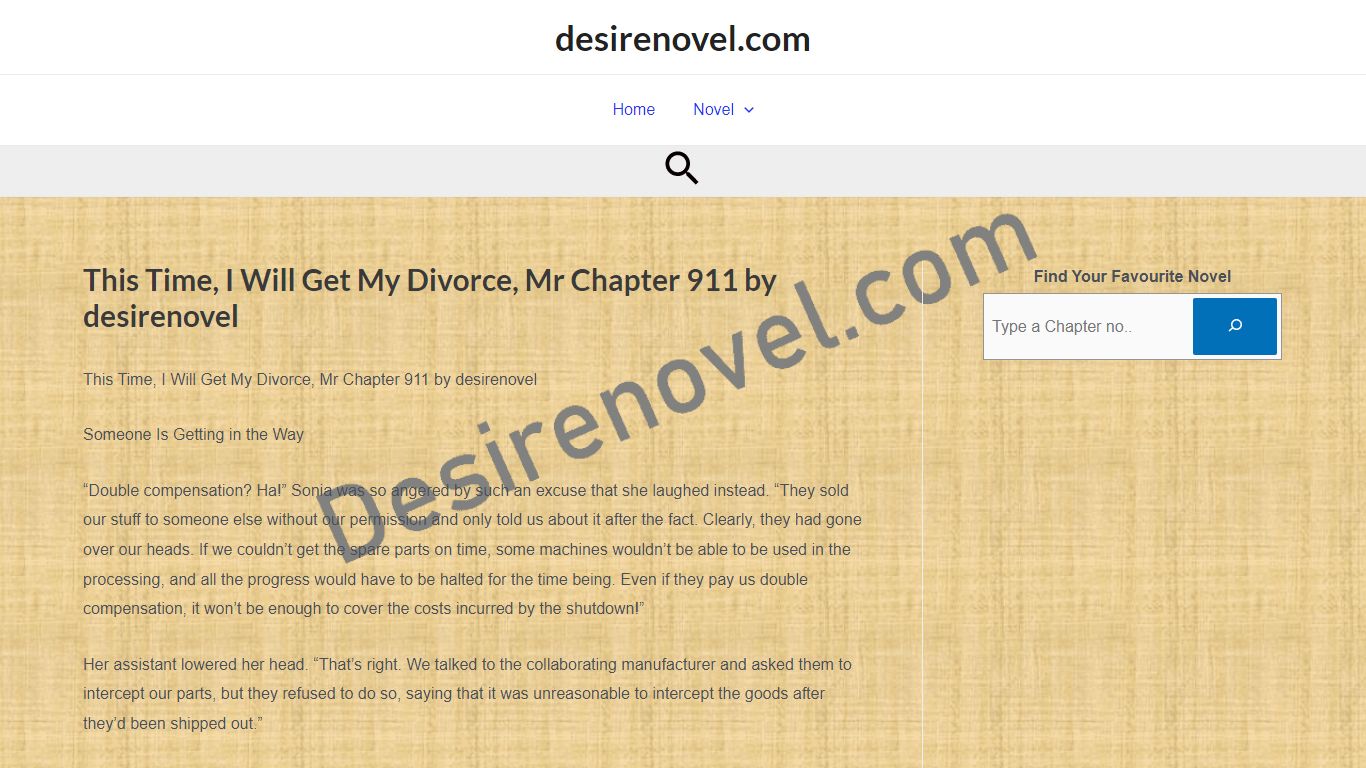 This Time, I Will Get My Divorce, Mr Chapter 911 by desirenovel