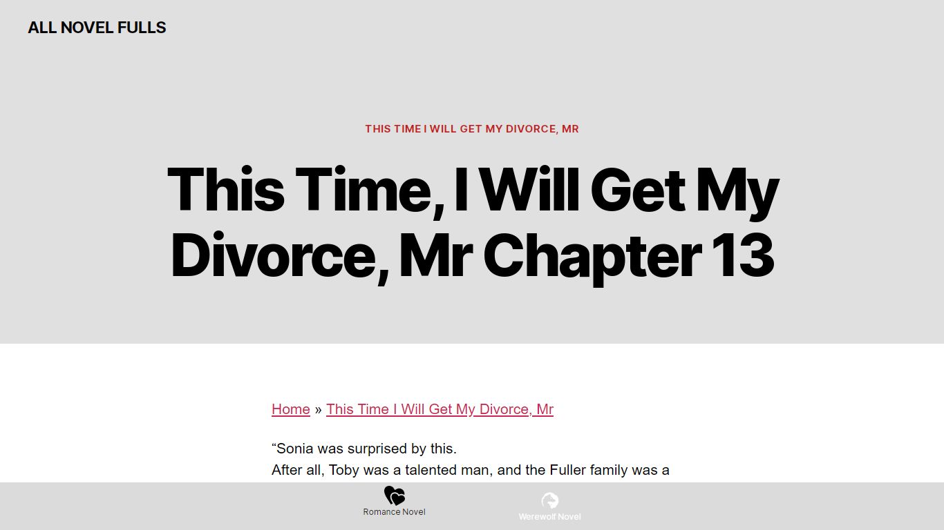 This Time, I Will Get My Divorce, Mr Chapter 13 - AllNovelFull